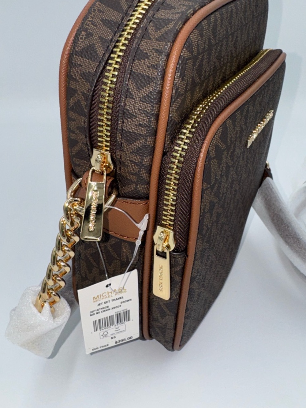 Michael Kors Jet Set Travel Crossbody NWT - Picture 7 of 8